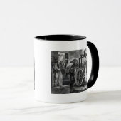 Titus Oates op de derde dag van zijn straf Mok (Voorkant rechts)