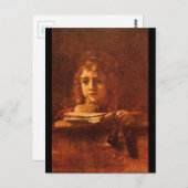 Titus Writing', Rembrandt_Dutch Masters Briefkaart (Voorkant / Achterkant)