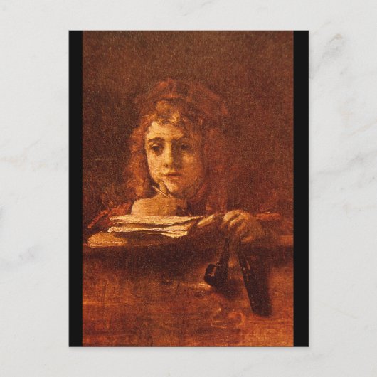 Titus Writing', Rembrandt_Dutch Masters Briefkaart (Voorkant)