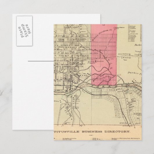 Titusville Briefkaart (Voorkant / Achterkant)