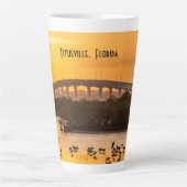 Titusville, Florida Bridge op Sunset - Fotografie Latte Mok (Voorkant)