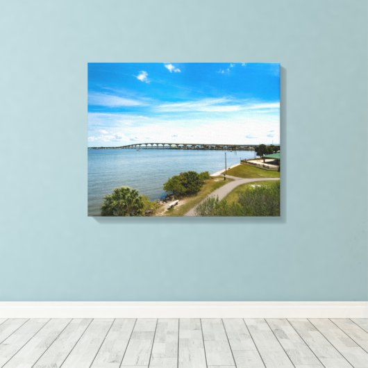 Titusville Florida Canvas Afdruk (Insitu (Houten vloer))