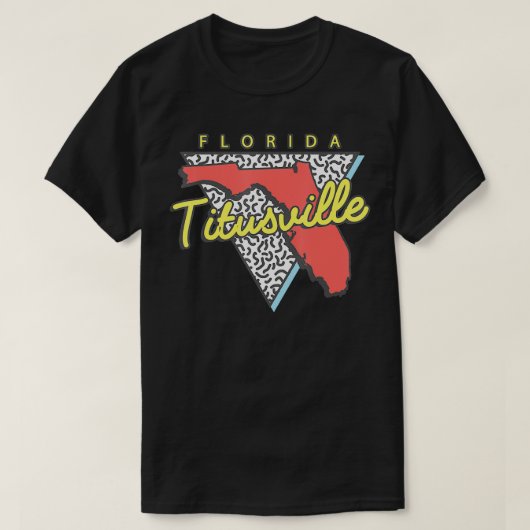 Titusville Florida Retro Triangle FL T-shirt (Design voorkant)