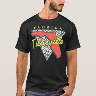 Titusville Florida Retro Triangle FL T-shirt