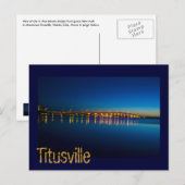 Titusville, Florida, VS Briefkaart (Voorkant / Achterkant)