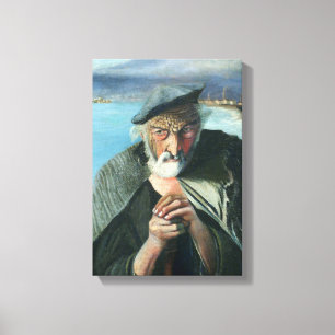 Tivadar Csontváry Kosztka de oude visser Canvas Afdruk