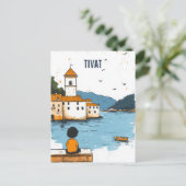 Tivat Montenegro Reizen Briefkaart (Staand voorkant)