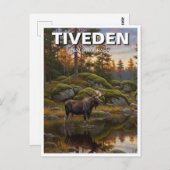 Tiveden National Park Zweden Reizen Briefkaart (Voorkant / Achterkant)