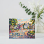 Tiverton Four Corners Rhode Island Briefkaart (Staand voorkant)