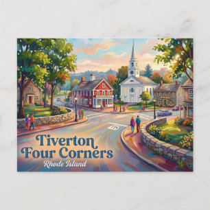 Tiverton Four Corners Rhode Island Briefkaart