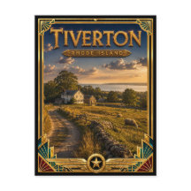 Tiverton Rhode Island Vintage Art Deco Gouden Tijd