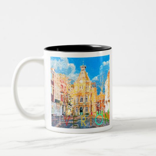 Tiverton Tweekleurige Koffiemok (Links)