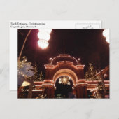 Tivoli Entrance Kerstmis Kopenhagen Denemarken Feestdagenkaart (Voorkant / Achterkant)