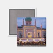 Tivoli Gardens in Kopenhagen, Denemarken Magneet (Voorkant / Achterkant)