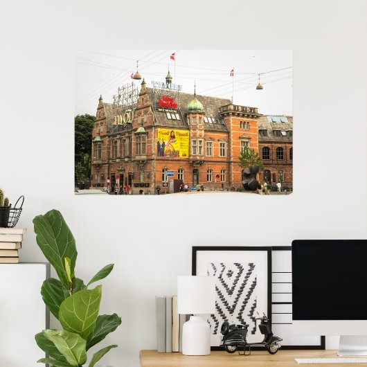 Tivoli Gardens Kopenhagen Denemarken Poster (Thuiskantoor)