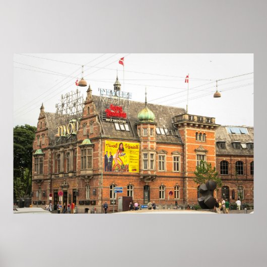 Tivoli Gardens Kopenhagen Denemarken Poster (Voorkant)