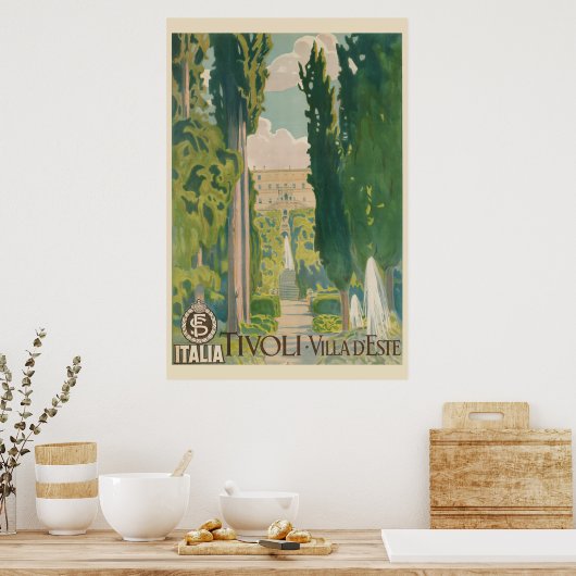  Tivoli Italië Poster (Keuken)