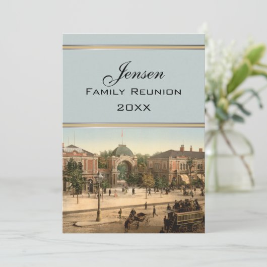 Tivoli Park Entrance Copenhagen Family Reunion Kaart (Staand voorkant)