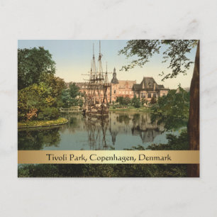 Tivoli Park, Kopenhagen, Denemarken Briefkaart