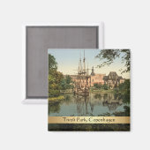 Tivoli Park, Kopenhagen, Denemarken Magneet (Voorkant / Achterkant)