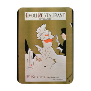 Tivoli Restaurant, Strand, Londen (kleurenlitho) Magneet