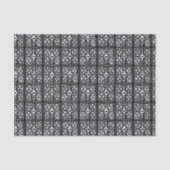 Tivoli Tegel Black White Pattern Tissuepapier (Voorkant)