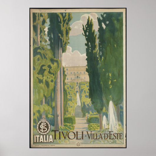 Tivoli Vintage Travel Poster en Retro Prints (Voorkant)