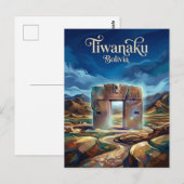 Tiwanaku Bolivia Briefkaart (Voorkant / Achterkant)