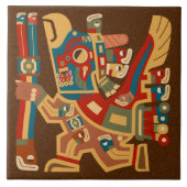 Tiwanaku Sun Warriors Tile Tegeltje (Voorkant)