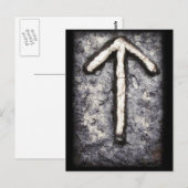 Tiwaz Rune – Noors symbool Briefkaart (Voorkant / Achterkant)