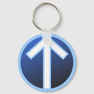 Tiwaz Teiwaz Tyr Warrior Rune Sleutelhanger