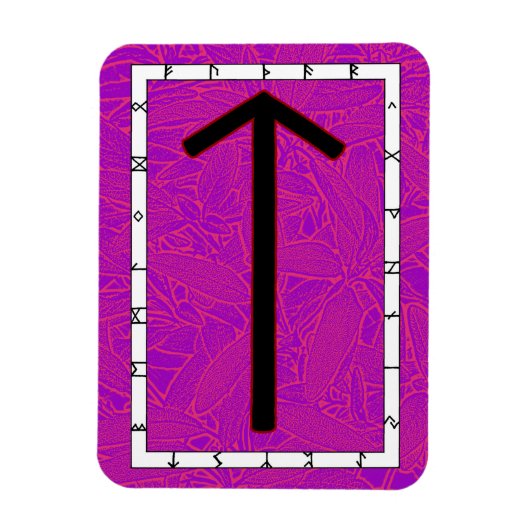 Tiwaz Viking Rune Magnet - Overwinning! Magneet (Verticaal)