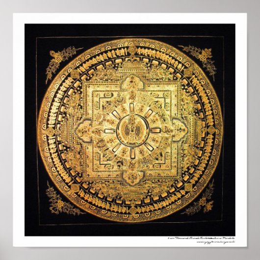 Tizendarmige Avalokiteshvara Mandala Poster (Voorkant)