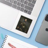 Tiziano Vecellio - Portret van Alfonso d'Avalos Sticker (Laptop met iPhone)