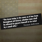 TJ: Kwestie Vandaag is hetzelfde als geschiedenis Bumpersticker