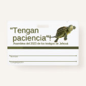 TJ Recuerdo de Insignia | Regionaal Asamblea 2023 Badge (Achterkant)