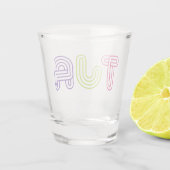 Tja, Duits woord, Deutsches Wort Shot Glas (Achterkant)