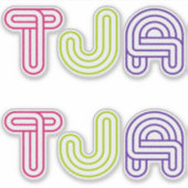 Tja, Duits woord, Deutsches Wort Sticker (Voorkant)