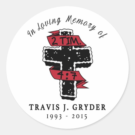 TJG Cross Sticker (Voorkant)