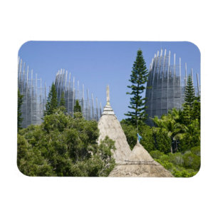 Tjibaou Cultureel Centrum, Noumea, Nieuw-Caledonië Magneet