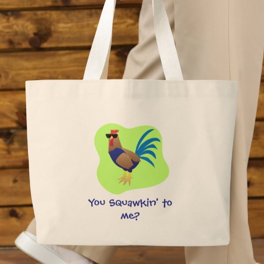 Tjilpend tegen mij grote tote bag