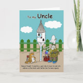 tjirp me de grappige kaart van Oom Birthday (Voorkant)