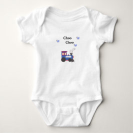 Tjoe Tjoe Trein met Blauwe Vogels Romper