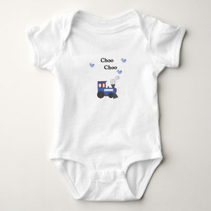 Tjoe Tjoe Trein met Blauwe Vogels Romper