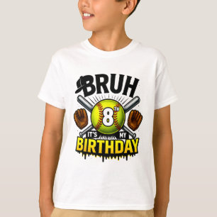 Tjonge het is mijn 8e verjaardag Softll jongens 8  T-shirt
