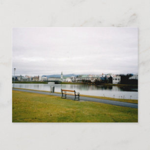 Tjorn (Pond), Reykjavik, IJsland Briefkaart