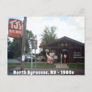 TJ's Big Boy North Syracuse 1980 Briefkaart
