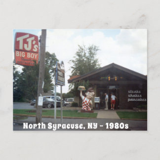 TJ's Big Boy North Syracuse 1980 Briefkaart