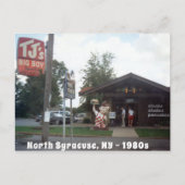 TJ's Big Boy North Syracuse 1980 Briefkaart (Voorkant)