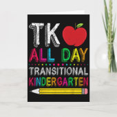 Tk All Day Transition Kindergarten Teacher Student Kaart (Voorkant)